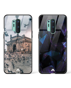 Nocturnal Origami Gateway Glass Case Phone Cover Combo (OnePlus)