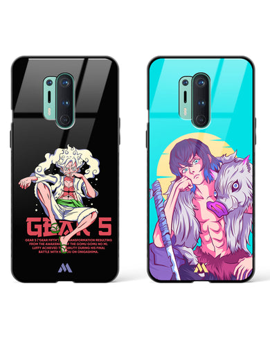 Inosuke-Beast Luffy Gear Glass Case Phone Cover Combo-(OnePlus)