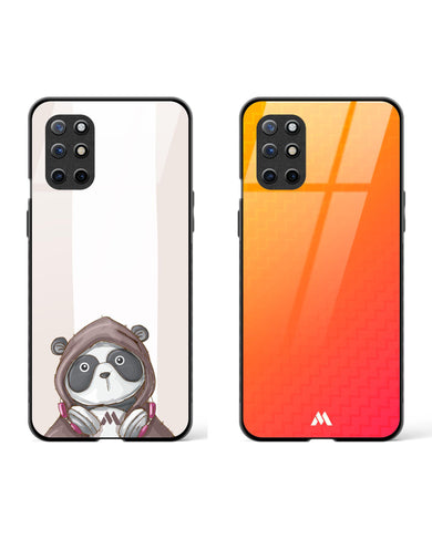 Sunset Panda Glass Case Phone Cover Combo (OnePlus)