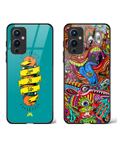 Psychedelic Art Live Glass Case Phone Cover Combo (OnePlus)