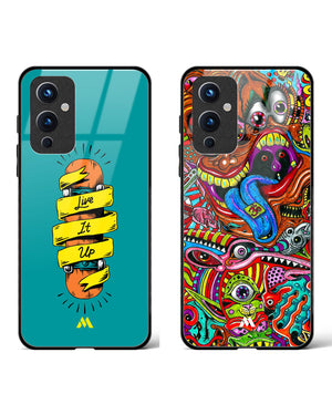 Psychedelic Art Live Glass Case Phone Cover Combo-(OnePlus)