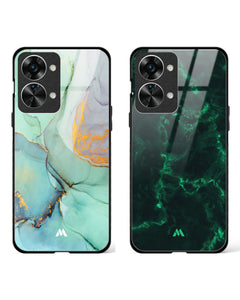 Healing Green Shale Energy Glass Case Phone Cover Combo (OnePlus)
