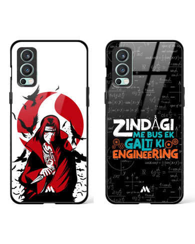 Zindagi's Pop Engineering Glass Case Phone Cover Combo-(OnePlus)