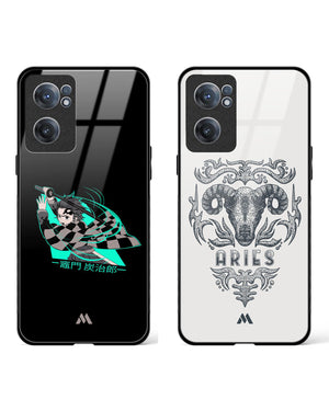Zodiac Tanjiro's Aries Journey Glass Case Phone Cover Combo-(OnePlus)