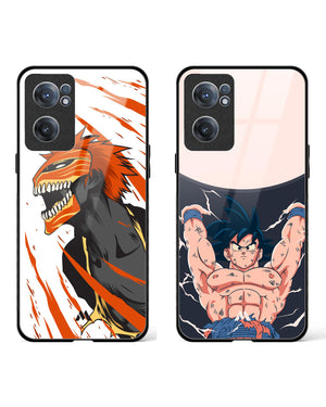 Dragonballz Bleach Mask Fusion Glass Case Phone Cover Combo-(OnePlus)