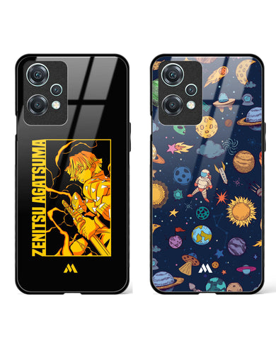 Galactic Zenitsu Thunder Frenzy Glass Case Phone Cover Combo-(OnePlus)