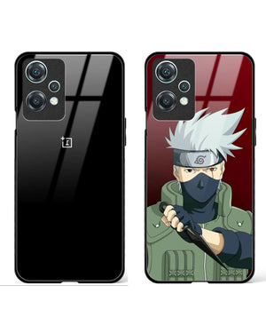 Shadowed Sensei Glass Case Phone Cover Combo (OnePlus)