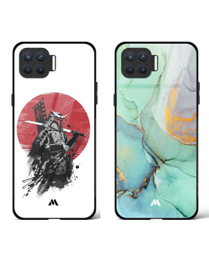 Samurai City Marble Glass Case Phone Cover Combo-(Oppo)