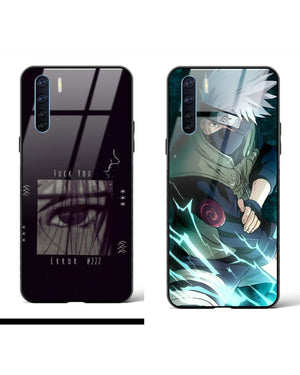 Sharingan Chidori Eyes Glass Case Phone Cover Combo-(Oppo)
