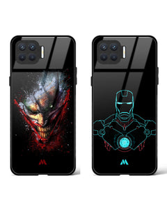 Ironman Reactor Arc Glass Case Phone Cover Combo (Oppo)