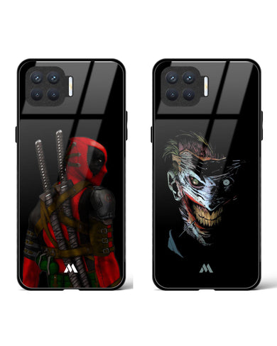 Joker Family Deadpool Glass Case Phone Cover Combo-(Oppo)