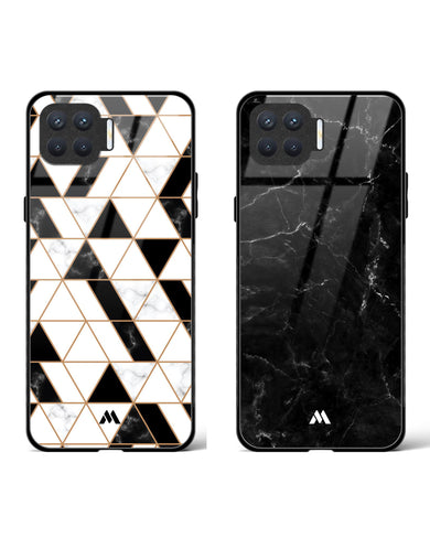 Marquina Patchwork Eyes Glass Case Phone Cover Combo (Oppo)