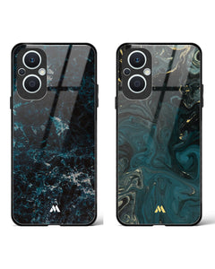 Redis Wavefront Marble Glass Case Phone Cover Combo (Oppo)