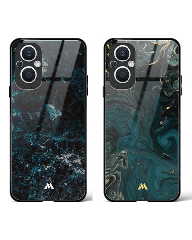 Redis Wavefront Marble Glass Case Phone Cover Combo (Oppo)