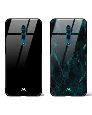 Harmony Creative Black Glass Case Phone Cover Combo (Oppo)