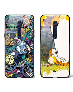 Calvin Spacing Out Glass Case Phone Cover Combo (Oppo)
