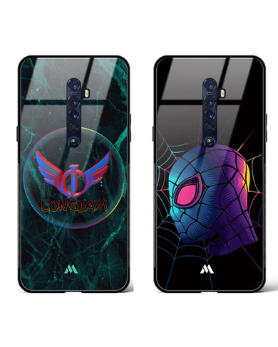 Spiderman Longjam Glass Case Phone Cover Combo-(Oppo)