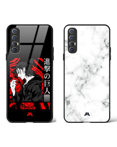 Bleached Attack Freedom Nezuko Glass Case Phone Cover Combo-(Oppo)