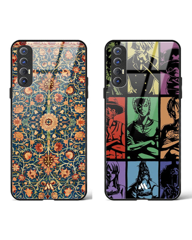 Nakama Persian Rug Glass Case Phone Cover Combo-(Oppo)