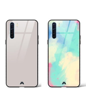 Vibrant Stone Gray Glass Case Phone Cover Combo-(Oppo)
