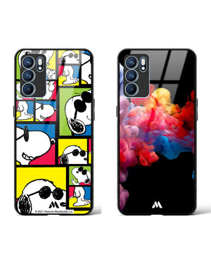 Darker Meet Snoopy Glass Case Phone Cover Combo (Oppo)