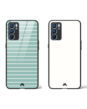 White-Vanilla Blinds-Ocean Glass Case Phone Cover Combo-(Oppo)