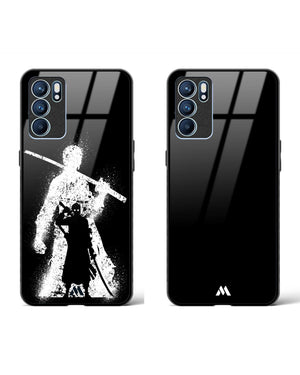 All Black Roronoa Silhouette Glass Case Phone Cover Combo-(Oppo)