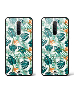 Jungle Jungle Leaves Glass Case Phone Cover Combo (Oppo)