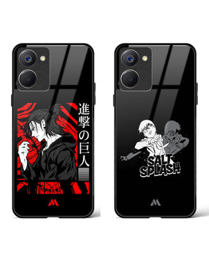 Mob-Psycho Freedom Eren Glass Case Phone Cover Combo-(Realme)