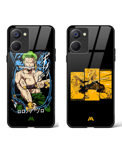 Zenitsu Vs Zoro Glass Case Phone Cover Combo-(Realme)