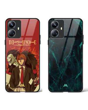 Harmony Marble Death-Note Glass Case Phone Cover Combo-(Realme)