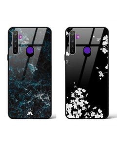 Dahlias Wavefront Cliffs Glass Case Phone Cover Combo (Realme)