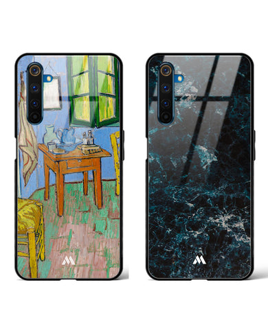 Marble Wavefront Bedroom Glass Case Phone Cover Combo (Realme)