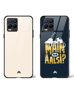 Main Aur Alsi Glass Case Phone Cover Combo (Realme)