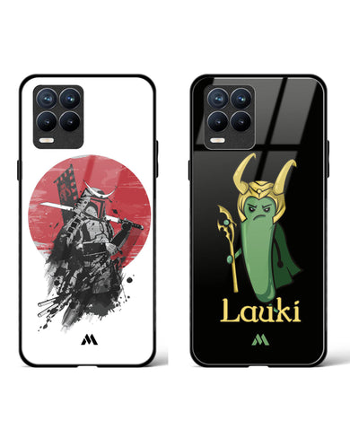 Lauki Samurai City Glass Case Phone Cover Combo-(Realme)