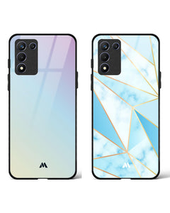 Marble Triangles Popsicle Glass Case Phone Cover Combo (Realme)