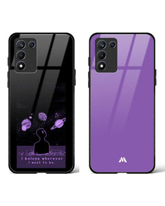 Lavender Floating Nights Glass Case Phone Cover Combo (Realme)