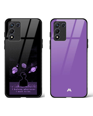 Lavender Floating Nights Glass Case Phone Cover Combo-(Realme)