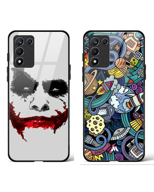 Spacing Out Joker Glass Case Phone Cover Combo (Realme)