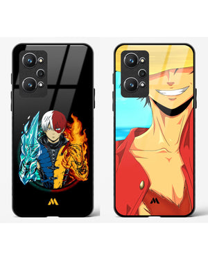 Luffy Pirate Todoroki Glass Case Phone Cover Combo-(Realme)