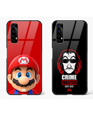 Crime Master Mario Glass Case Phone Cover Combo (Realme)