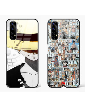 Manga Overload Luffy Glass Case Phone Cover Combo-(Realme)