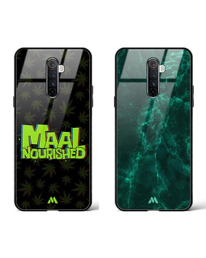 Olive Riddle Marble Glass Case Phone Cover Combo (Realme)