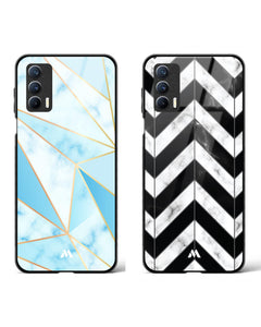 Stripe Marble Marble Glass Case Phone Cover Combo (Realme)