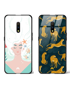 Space Frenzy Cloudburst Glass Case Phone Cover Combo (Realme)