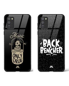 Back Bencher Music Drug Glass Case Phone Cover Combo (Samsung)