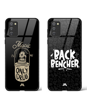 Back Bencher Music Drug Glass Case Phone Cover Combo-(Samsung)