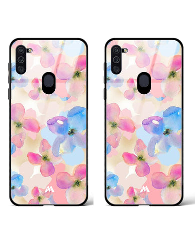 Twice the Watercolour Daisies Glass Case Phone Cover Combo-(Samsung)
