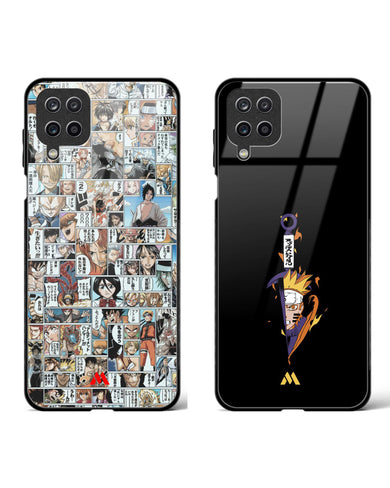 Naruto Kunai Manga Overload Glass Case Phone Cover Combo-(Samsung)