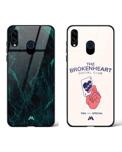 Broken Heart Social Club Glass Case Phone Cover Combo (Samsung)